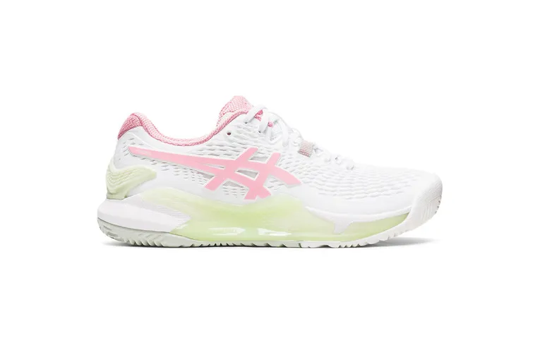 ASICS GELRESOLUTION 9 PADELSCHOEN WIT/ROZE DAMES