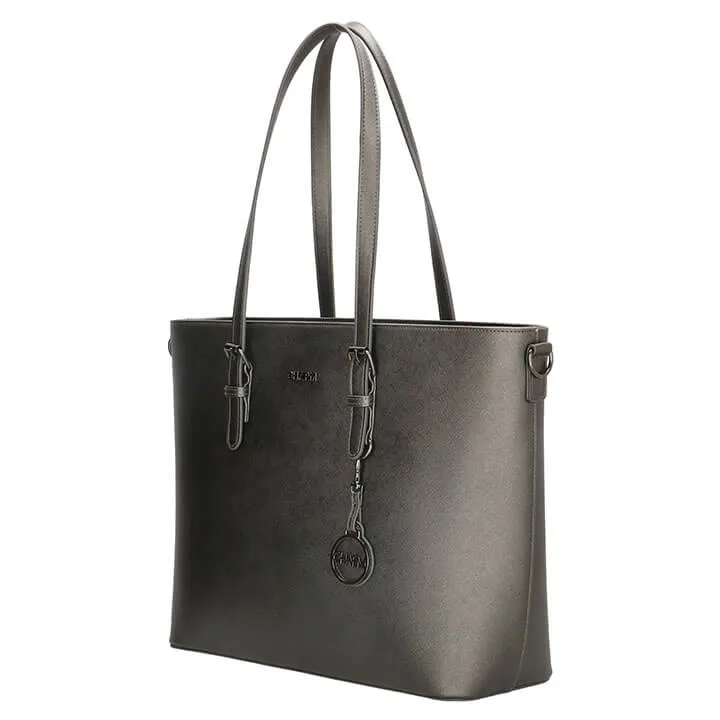 CHARM LONDON BIRMINGHAM  HANDTAS/SCHOUDERTAS 15.6''  PEWTER