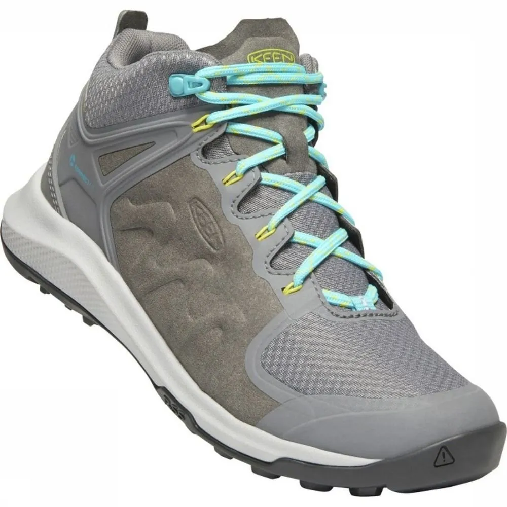 Keen Schoen Explore Mid Wp voor dames – Grijs/Blauw – Maten: 10, 10.5, 11, 5, 5.5, 6, 6.5, 7, 7.5, 8, 8.5, 9, 9.5