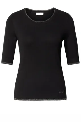 LIU JO Liu Jo basic knitwear top Zwart