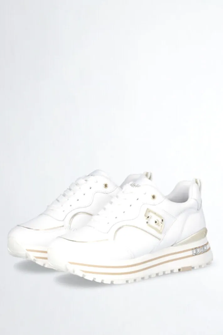 LIU JO Liu Jo Maxi Wonder 73 sneaker met gouden logo Wit