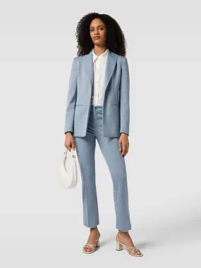Liu Jo White Regular fit stoffen broek met structuurmotief in lichtblauw