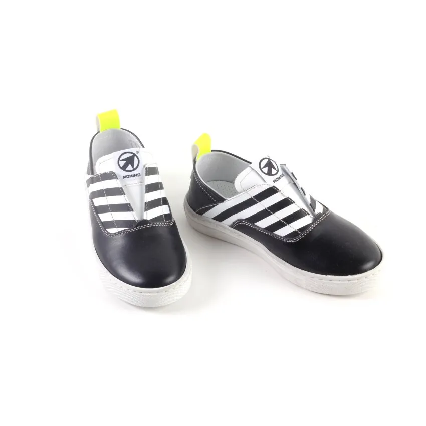 MOMINO LOAFERZWART WIT (MAAT 2738)