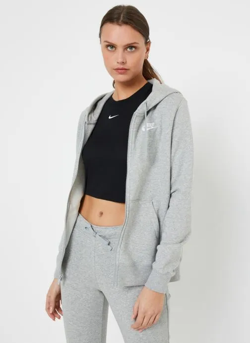      NIKE W NSW CLUB FLC FZ HOODIE STD  GRIJS   