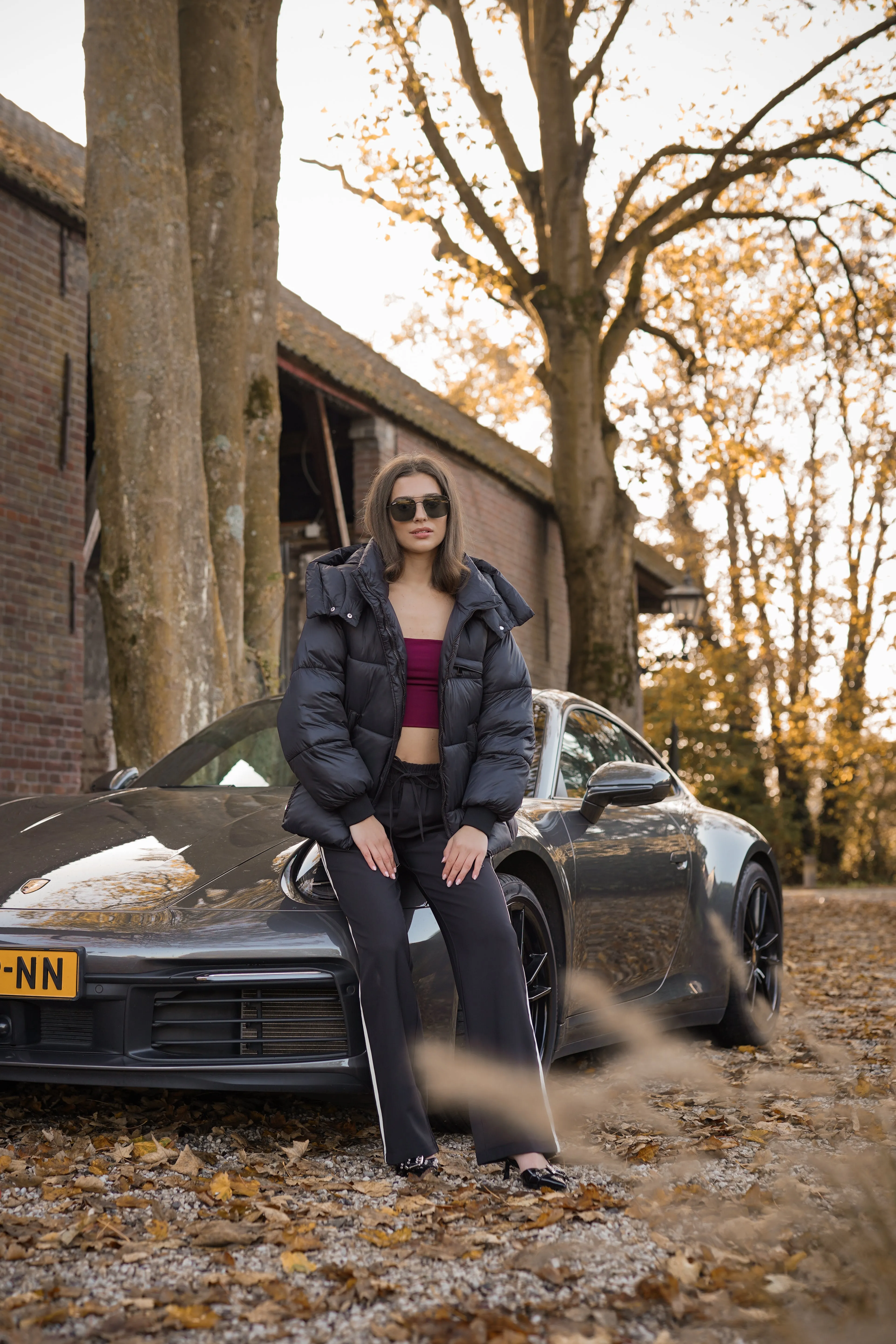 PUFFERJAS OVERSIZED ZWART  VIEVE