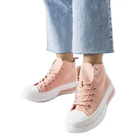 Roze Quiet hoge sneakers