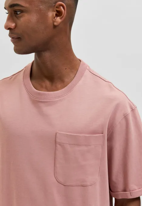 SELECTED  LOOSE ROALD SS ONECK TSHIRT 16083402