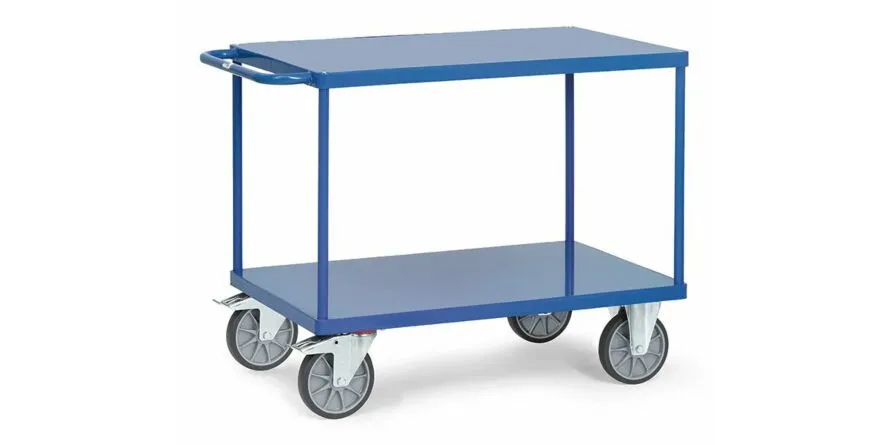 TAFELWAGEN  PLAATSTAAL GELIJK LAADVLAK 1000 X 700 MM