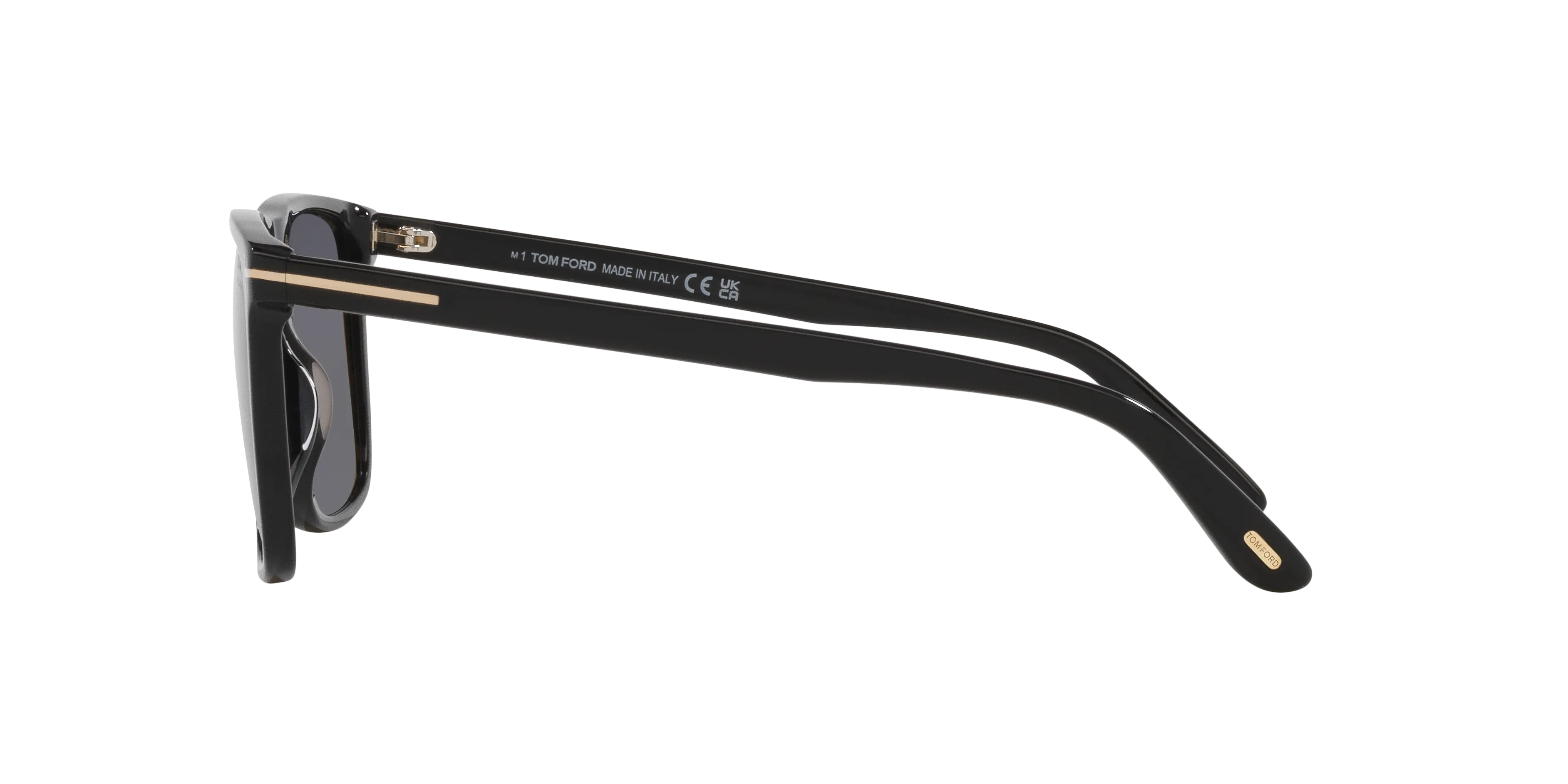 TOM FORD FLETCHER XXL (59  15) GEPOLARISEERD WITH GRIJS LENSES AND ZWART FRAME