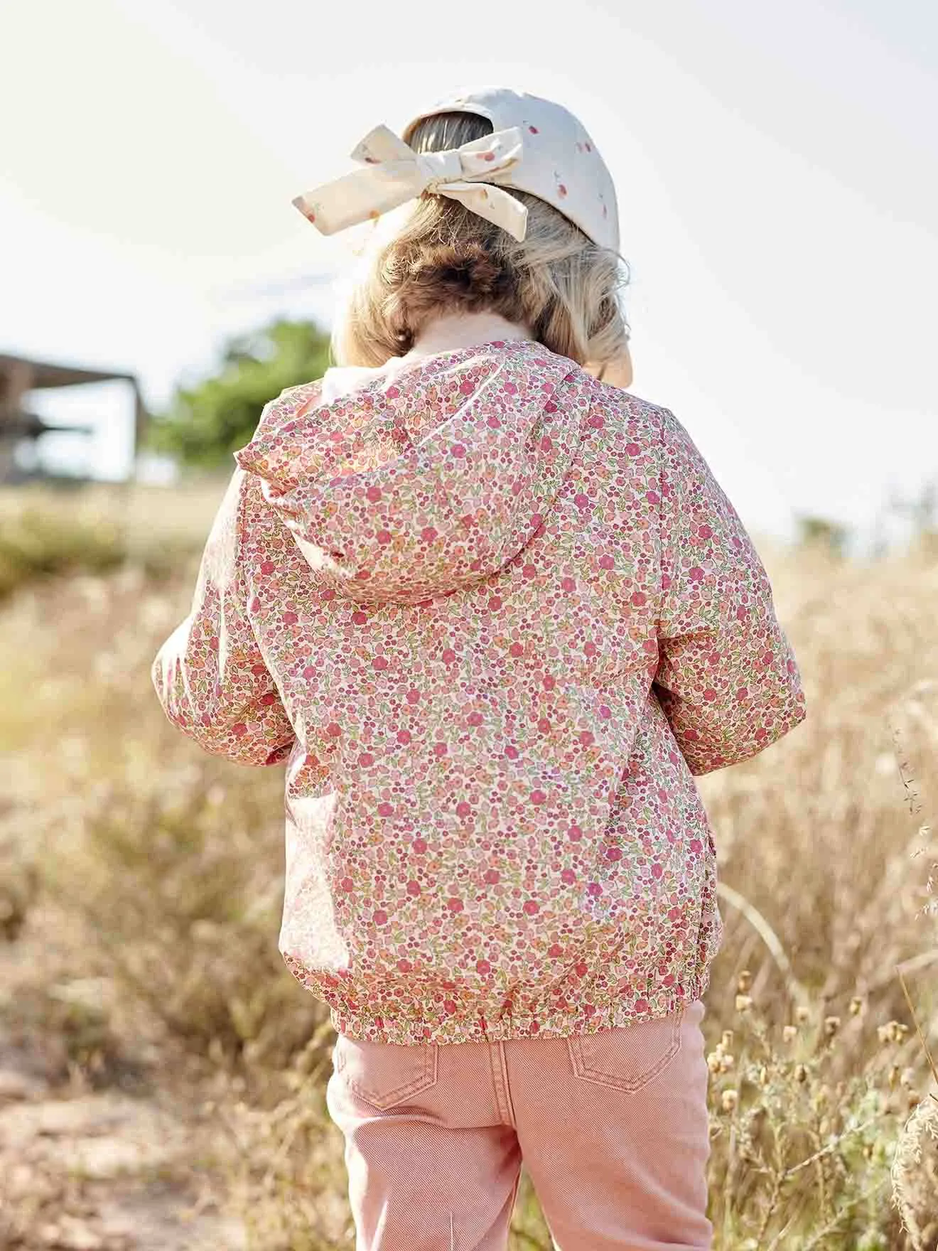 VERTBAUDET  3IN1 PARKA MET CAPUCHON VOOR MEISJES IN HET TUSSENSEIZOEN EN UITNEEMBAAR WINDJACK  ROZEN