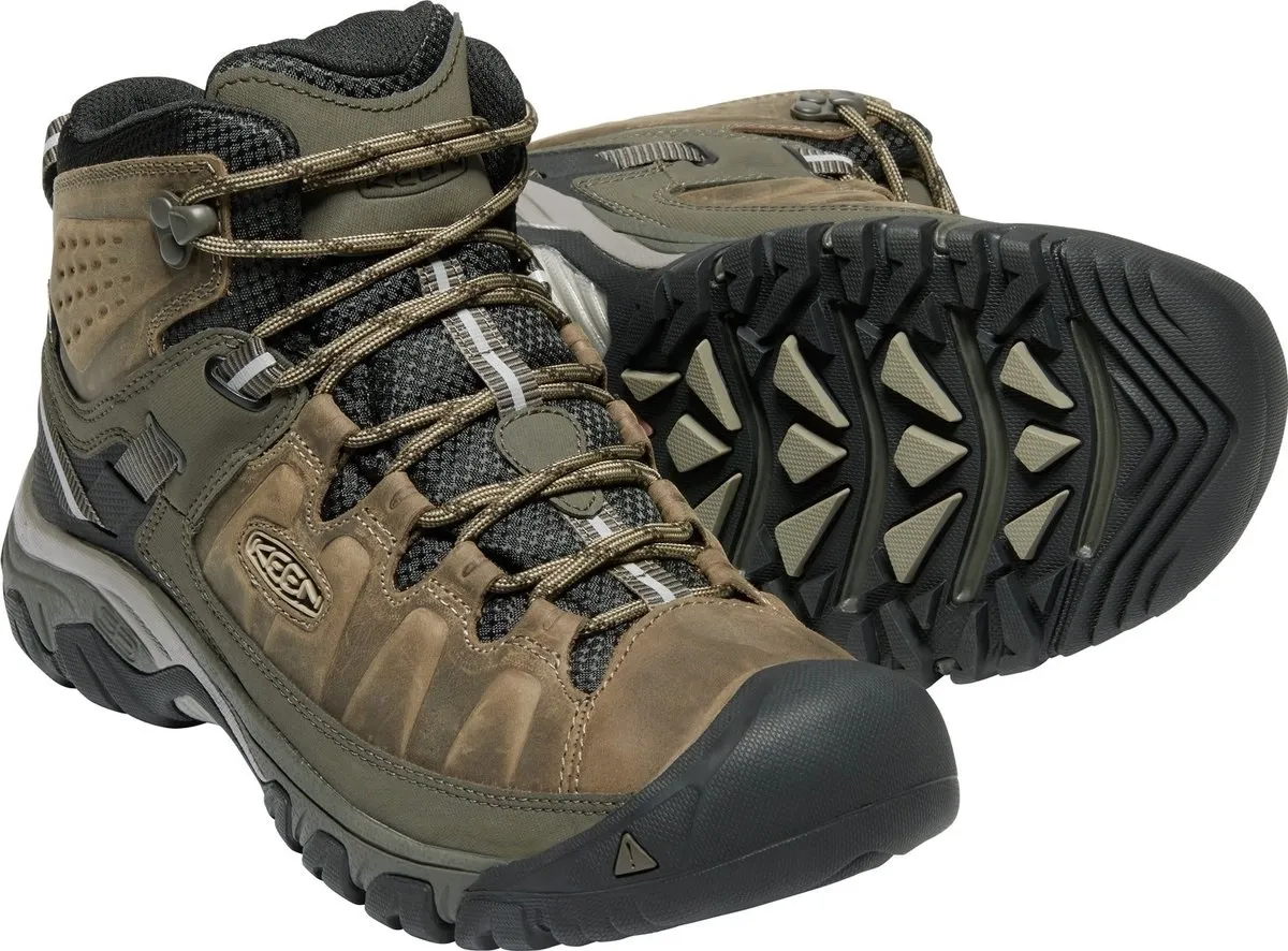 WANDELSCHOEN KEEN MEN TARGHEE III MID WATERPROOF MBUNGEE CORD BLACK